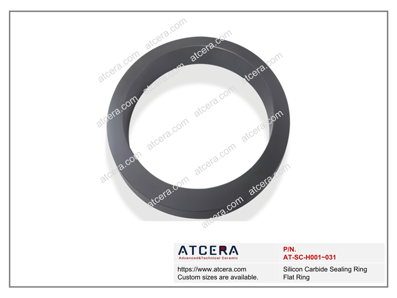 Drawing of Silicon Carbide Sealing Ring Flat Ring