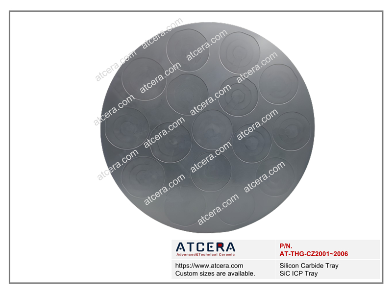 Drawing of Silicon Carbide Tray SiC ICP Tray