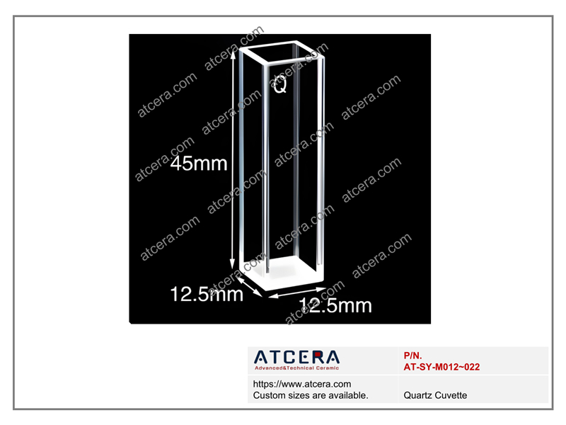 Drawing of Quartz Cuvette