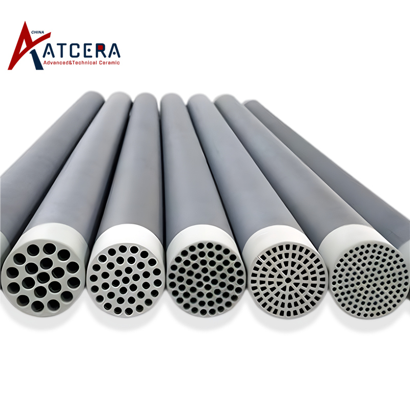 Silicon carbide tubular filter